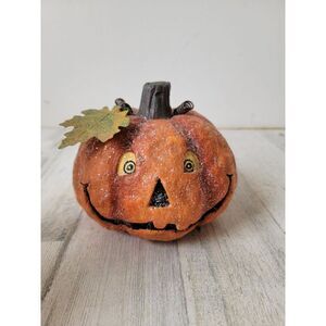 Halloween crazy glitter Happy Jack O'Lantern pumpkin figure home decor